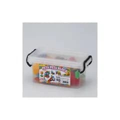 【新品】 友愛玩具(Yuuai Gangu) ペタペタブロック (コンテナケース入) S 60PCS. 1
