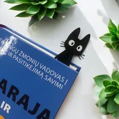 黒猫しおり ブックマーク スタジオジブリ,ハンドメイド,読書グッズ,猫グッズ,かわいい,雑貨,ギフト,アニメ,猫好き