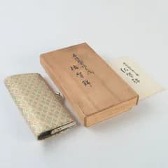 本場筑前博多織　佐賀錦　がま口財布　S195