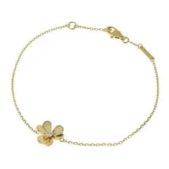 VanCleef&Arpels ヴァンクリーフ&アーペル フリヴォル ダイヤ ブレスレットミニモデル VCARPJMM00 K18YG 750 イエローゴールド ダイヤモンド 16cm 腕輪 アクセサリー レディース 送料無料 240101829951 ★