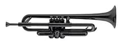 【中古】「未使用品」pInstruments ピーインストゥルメンツ プラスチック製管楽器 トランペット pTrumpet ブラック PTRUMPET1BLK （国内正規品）