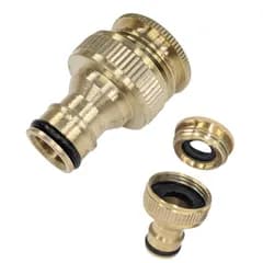 ネジ付き蛇口ニップル 1/2  3/4 インチ コネクター 水道ホース 接続 ジョイント[定形外郵便、送料無料]mer007