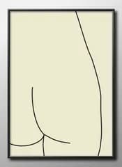 12985パブロ ピカソ Naked Woman A3 サイズ ポスター アート おしゃれ 絵画 インテリア 北欧 イラスト マット紙 艶消し アートパネル 額 フレーム デザイン 壁掛け ギフト 新築祝い ディスプレイ 