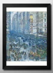 15170チャイルド ハッサム Fifth Avenue A3 サイズ ポスター アート おしゃれ 絵画 インテリア 北欧 イラスト マット紙 艶消し アートパネル 額 フレーム デザイン 壁掛け ギフト 新築祝い ディスプレイ