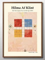 1-8143ヒルマ アフ クリント オリジナル商品 A3 サイズ ポスター アート おしゃれ 絵画 インテリア 北欧 イラスト マット紙 艶消し アートパネル 額 フレーム デザイン 壁掛け ギフト 新築祝い ディスプレイ 