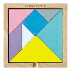 【新着商品】113015 木製 7ピース 図形パズル イクモク トレーニングパズル デビカ
