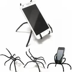 スマホスタンド 自由自在 スパイダー型 クモ 折り曲げ ワイヤー スパイダー マルチ スマホ タブレット ホルダー
