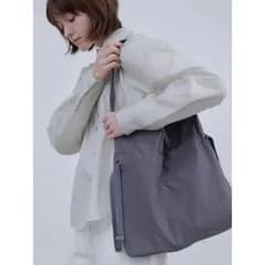 ACOC (アコック) | Drawstring Bag (charcoal/indigo blue) | ドローストリングバッグ 韓国