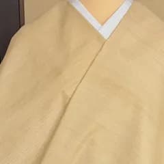 着物　本場久米島紬　手織　草木染(シーザー) 無地　0332