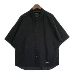 NEIGHBORHOOD ネイバーフッド 24SS DOLMANSLEEVE SHIRT SS ドルマンスリーブシャツ 半袖 バックロゴプリント ブラック 241AQNH-SHM05 Size L