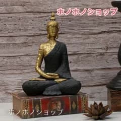 ブッダ 坐像 金色 仏像 瞑想