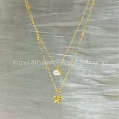 ネックレス ペンダント 金色 ゴールドカラー 貝 シェル ヒトデ パール フェイクパール 夏 サマー 可愛い 個性的 レディース ジュエリー 大人かわいい デイリー ガーリー フェミニン イベント パーティー