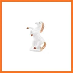 【新品】 干支 うま 置物 白馬 玄関 縁起物 馬 午年 手のひらサイズ 2026年 十二支置物 運気アップ 風水グッズ 金運 招財 財運 開運 商売繁盛 新年 開店祝い正月飾り 贈り物インテリア (ホワイト＋ブラウン) 0