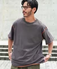 新品 未使用 JIGGYS SHOP(ジギーズショップ)カットオフ ライトスウェットTシャツ 半袖 217929 チャコールグレー