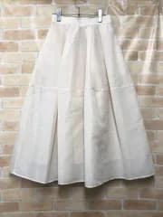 【中古】 IENA イエナ シアーフォルムスカート 25060900415040 ホワイト 34 111444586