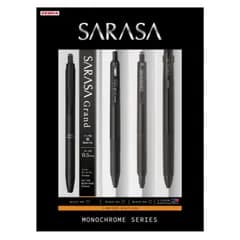 【限定品】ZEBRA　ゼブラ ジェルボールペン ゲルインキ サラサシリーズ モノクローム ブラックセット SE-JJ15-MC-BK