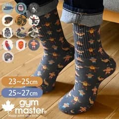 靴下 メンズ レディース gym master ジムマスター 柄 クルー丈 かわいい 個性的 おもしろ ユニーク 可愛い 派手 おしゃれ 厚手 綿 丈夫 23cm 24cm 25cm 26cm 27cm クルーソックス