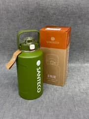SANTECO 水筒 ストロー付き 直飲み 真空断熱