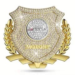 メタルステッカー 車 スポーツ エンブレム 金属 ゴールド ラインストーン 3D キラキラ 立体 貼り付け シール 8.5cm おしゃれ 装飾 ロゴ バイク オートバイ 外装 t9859