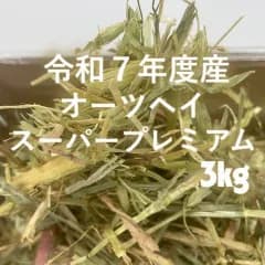 【プロ厳選！】うさぎ牧草　令和7年度産オーツヘイスーパープレミアム  オーストラリア産　3㎏入り