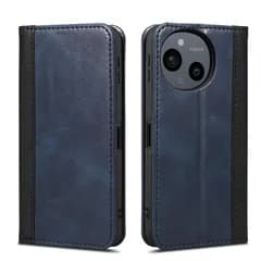 ベルトなし 内蔵マグネット 財布型 スタンド機能付き 衝撃吸収 全面保護 スマホケース センス9 アクオス カードポケット 6.1inch SH-M29 SHG14 SG-53E 手帳型ケース 10 sense ダークブルー 手帳型 ケース sense9 AQ