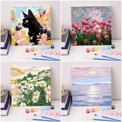 大人の塗り絵  ぬりえ アクリル絵の具 カラーリングブック  花 風景 イラスト 大人 趣味 DIY 960203