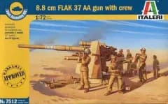 【中古】プラモデル 1/72 WW.II ドイツ軍 88mm砲 Flak37 w/砲兵 [IT7512]