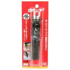 藤原産業 SK11 皮ポンチ 16MM 用途 皮 ビニール ゴム 厚紙 の 丸穴 あけ ハンマーで叩いて、きれいな丸穴をあける 皮 ポンチ 穴あけ DIY