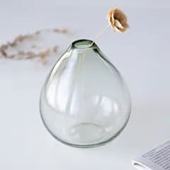 花瓶 ガラスベース ミスルトー ドロップ （ 花ビン 花びん 花器 ベース フラワーベース フラワー 花 飾る 花入れ ガラス ガラス製 クリア 透明 おしゃれ 一輪挿し ）)