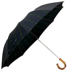 フォックスアンブレラズ FOX UMBRELLAS 傘 折りたたみ傘 ブラックウォッチ WHANGEE CROOK HANDLE メンズ レディース TEL4 BLACKWATCH TARTAN【レイングッズ】【英国ブランド】