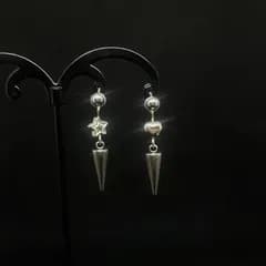 スパイクドロップピアス♡&★