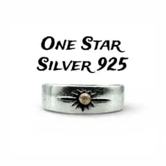 【一番星】ワンスター Silver 925 刻印 90s Vintage Design Ring シルバー ヴィンテージ デザイン リング 9号 ユニセックス ピンキーリング