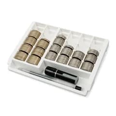 硬貨収納 100円 イベント特化型コイントレー 500円専用 コインカウンター CX-2000 カール事務器(CARL) ホワイト