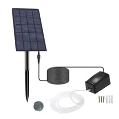 エアーポンプセット 2.5W ソーラーパネル給電式 酸素ポンプ 電源不要 経済的 静音設計 防水仕様 BSVAP012