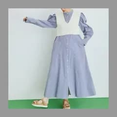 アダムエロペ ビスチェコンビシャツワンピース  定価¥17,600