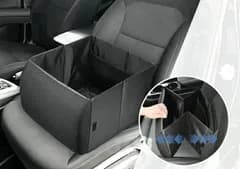 折畳み式 収納ボックス＆ランバーサポート 座席 シート 車載用 シートボックス 収納 レジャー お買い物 dar-carbox05