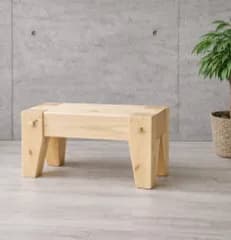 檜 無垢材 ベンチ｜3色展開｜組木ベンチ 玄関 花台