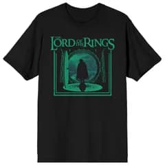 アニメキャラクター メンズ トップス Tシャツ ロゴ グラフィック Licensed Character Mens Lord Of The Rings Hobbit Logo Graphic Tee Black ブラック