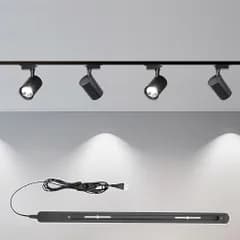 【108cm】ダクトレール ライティングレール コンセント 押しボタン 照明器具 ダクトレールと照明器具のお得なセット バラ売り 自由移動 ダクトレール用 間接照明 工事不要 角度調節 取り付け簡単 天井照明 インダストリアル風 カフェ風