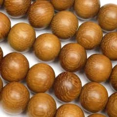 ［ウッドビーズ］カカオウッド 丸玉 10mm【1連販売】 / 4-38 WD10M