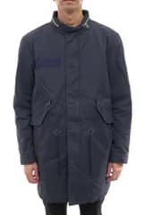 ノンネイティブ／nonnative モッズコート ジャケット JKT アウター メンズ 男性 男性用コットン 綿 キャンバス ネイビー 紺  NN-JU2601 TROOPER PUFF COAT C/N OXFORD M-51 フード付き ミリタリー 中綿