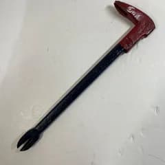 未使用品 ノーブランド　平バール　270㎜　尾割釘抜　テコ　工具　こじる　剥がす 置古新品 メール便 代引不可