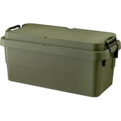 【在庫セール】収納ボックス トランクカーゴ 70L グリーン 日本製 リス(RISU) TC-70S コンテナ ボックス スタッキング 屋外収納 キャンプ 防水 GHON109