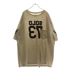TAKAHIROMIYASHITA The SoloIst. (タカヒロミヤシタザソロイスト) 23SS SOLO73 Oversized S/S Pocket Tee オーバーサイズドショートスリーブポケット半袖Tシャツ sc.0042SS23 グレー