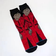 ♧ 再入荷！【 crew socks / クルーソックス 】『 マイケル・ジャクソン / スリラー 』 靴下 / ソックス 〚アメリカン雑貨 アメトイ〛