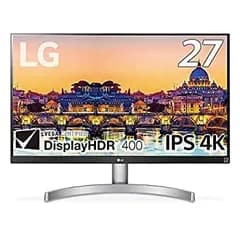 【中古】LG モニター ディスプレイ 27UL600-W 27インチ/4K/DisplayHDR400/IPS非光沢/HDMI×2、DisplayPort