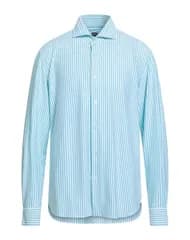 フェデーリ メンズ トップス シャツ FEDELI ストライプ柄シャツ Sky Blue ブルー