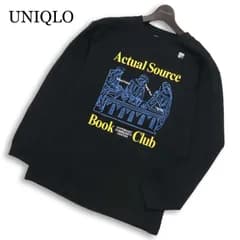 【新品 23SS】 UNIQLO ユニクロ 通年 ハイプビースト★ UT 長袖 プリント カットソー ロンTシャツ Sz.M メンズ 黒 未使用
