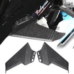 汎用モーターサイクルサイドウィングスポイラーフェアリングリアビューミラー固定ウィングヤマハYZF-R1 R6 R3 R25 R125 R15 T-Max
