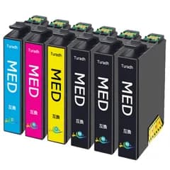 新品 MED-4CL エプソン 用 インク メダマヤキ EW-056A EW-456A インク 4色セット+MED-BK 合計6本 056A 456A Epson対応 純正 と併用